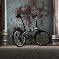 Foldecykel 20" Dahon Vybe D7 Shadow med V-bremse - mat sort