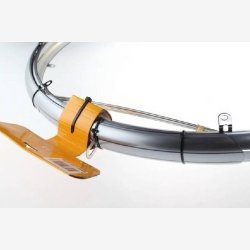 Cykelskrm st 28" 50mm plastik - slv