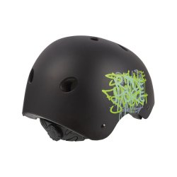 Cykelhjelm Urban Radical Graffiti S 53-55 cm - mat sort/gr�n