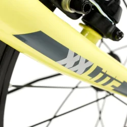 XXlite 16" aluminium brnecykel med fodbremse slvgr/lime