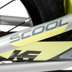 XXlite 16" aluminium brnecykel med fodbremse slvgr/lime