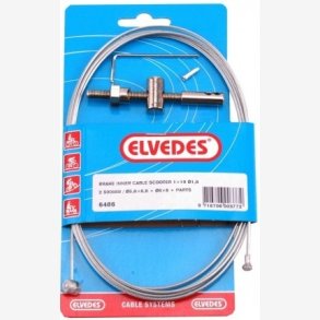 Inner Bremse Cable for Scooter Elvedes 2500mm Galvanised 1,8 V-Nipple and T-Nipple (blister)