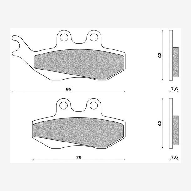 Bremse Pads (Front) Generic Trigger/Toxic