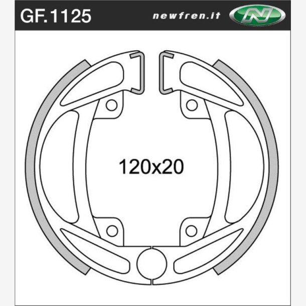 Bremse Shoes Newfren GF1125 Kreidler 120