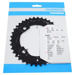 Klinge 38T Shimano Deore FC-M617 - sort