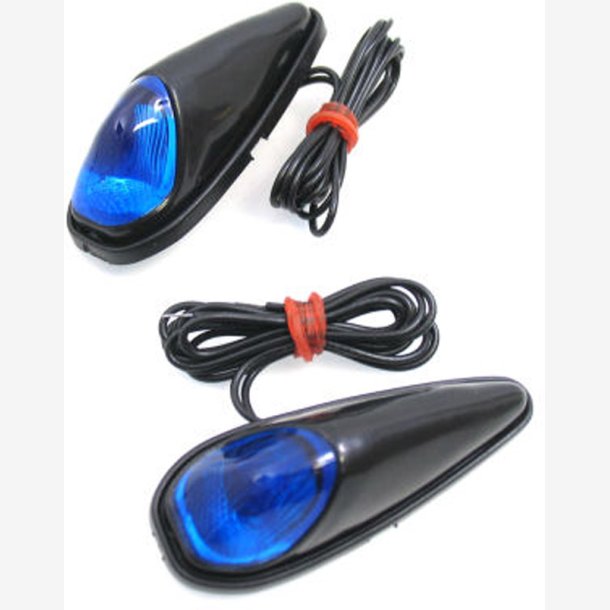 LED lights (stick-on) - blue / black exterior