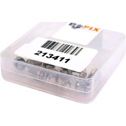 Bofix skrm jebolt Bleumel rustfrit stl (12 stk.)