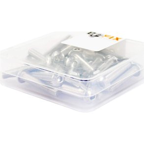 Bofix boks med sekskantskrue M5x16 rustfrit stl (25 stk.)
