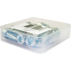 Bofix boks med sekskantskrue M8x20 rustfrit stl (12 stk.)