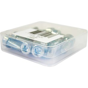 Bofix boks med sekskantskrue M8x30 rustfrit stl (12 stk.)