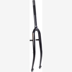 Forgaffel 28 Hybrid 1 tommer med V-bremseknastaksel, sort