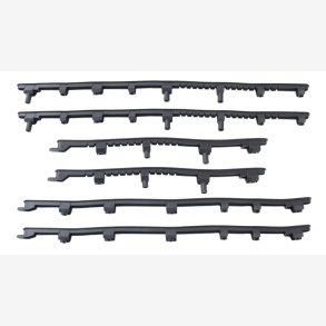 Footplates Rubber Kit VESPA S/LX Black (6*)