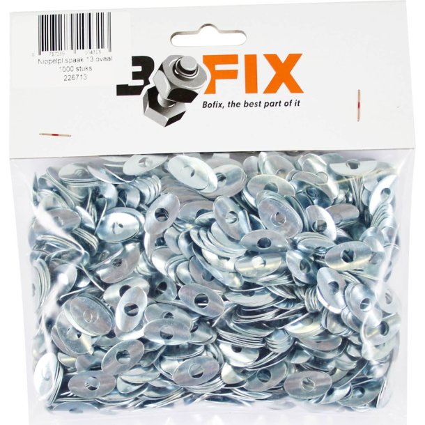 Bofix nippelplade eger 13 (1000 stk.)