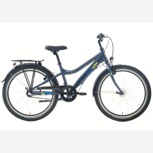 24" Cykel NOXON ROCKET 3 gear alu 34 cm m�rk bl�