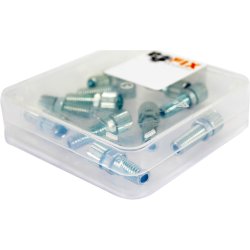 Bofix kabeljusterskrue M6 til Sturmey Archer akselplade (12 stk.)
