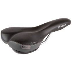 Cykelsadel Velo Flex Pro Plush D2 Herre - sort/gr
