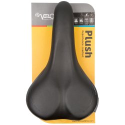 Cykelsadel Velo Flex Pro Plush D2 Herre - sort/gr