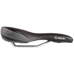 Cykelsadel Velo Flex Pro Plush D2 Herre - sort/gr