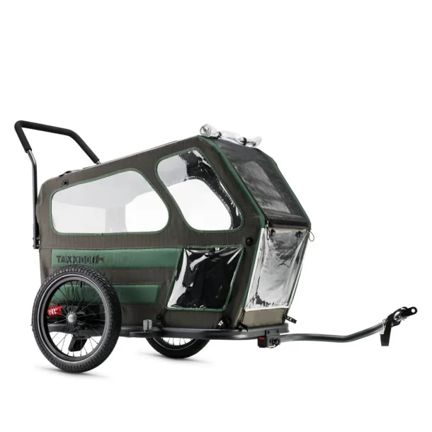 TAXXI DOG M � Luksus hundetrailer til cykel - gr�/gr�n