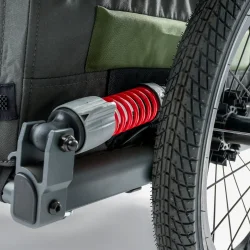 TAXXI DOG M � Luksus hundetrailer til cykel - gr�/gr�n