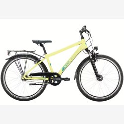 26" NOXON Sweeper ATB juniorcykel 7 gear, med fodbremse, aluminium - gulgr�n
