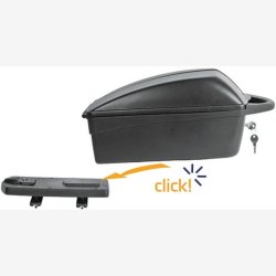 Bagageboks Polisport Luxe med quick release - sort