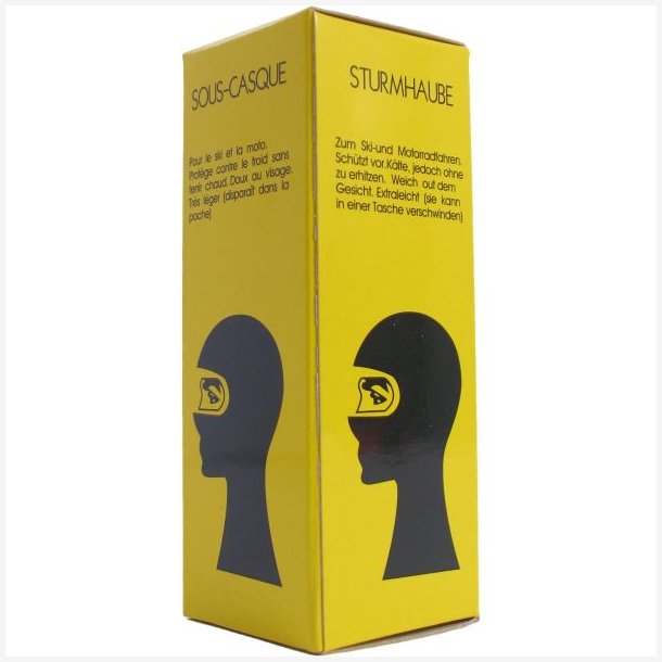 Balaclava Edge lavet af 100% bomuld - sort