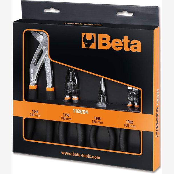 Kombination af 4 tang Beta Tools 1169/D4