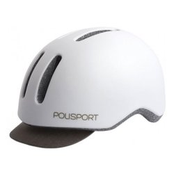 Cykelhjelm Polisport Commuter M (54-58cm) - hvid/gr�