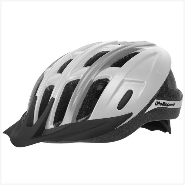 Cykelhjelm Polisport Ride-In M (54-58cm) - hvid/gr�
