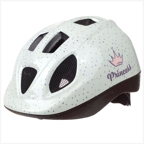 Cykelhjelm til brn Polisport Prinsesse XS 46-53 cm - hvid