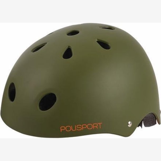 Cykelhjelm Polisport Urban Radical Tag S 53-55 cm - matte green/orange