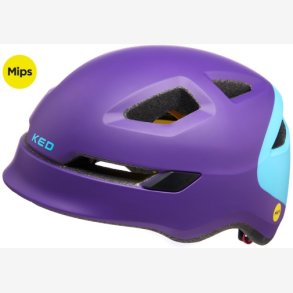 Cykelhjelm KED Pop Mips - small (48-52 cm) - purple sky blue