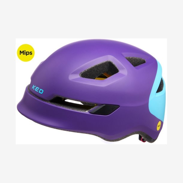 Cykelhjelm KED Pop Mips - small (48-52 cm) - purple sky blue