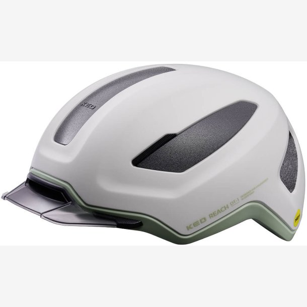 Cykelhjelm KED Reach DT L 58-62 cm - skygr lys salvie