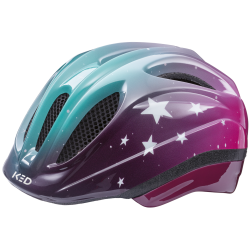 Cykelhjelm KED Meggy III Trend S (46-51 cm) - stjerner pink aqua blank