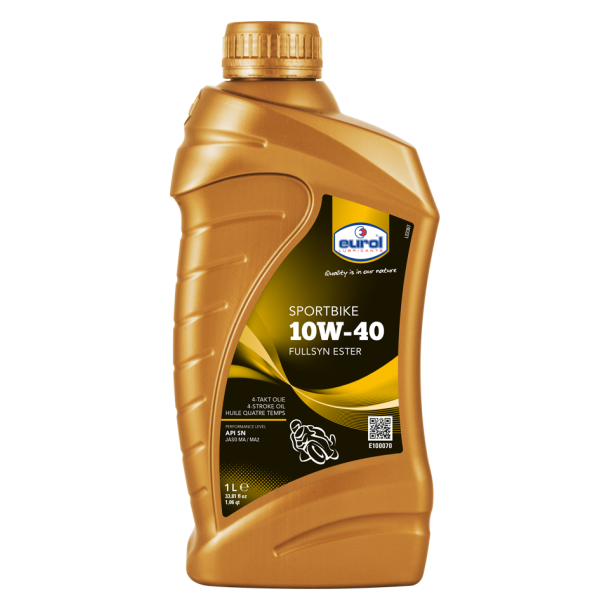 Fully synthetic motor oil Eurol SportCykel 10W-40 for 4-stroke motorcycles