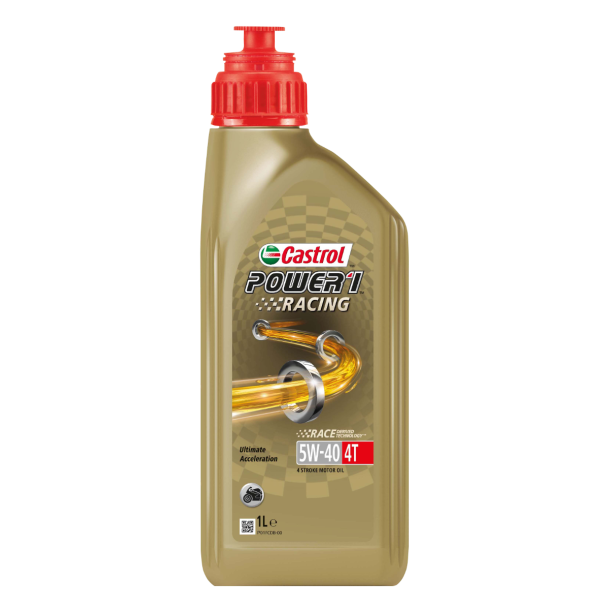 Olie Castrol RS Racing 4S 5W-40 - 1 liters flaske