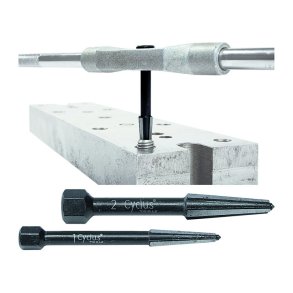 Double-edged screw extractor set Cyclus for LH & RH threads - 1x size M5/M6 and M8/M10