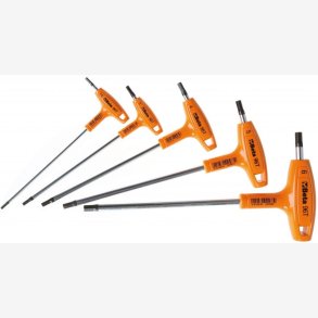 Set of 5 Offset Hexagon Key Wrenches Beta Tools 96T/S5P with Handle