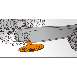 IceToolz monteringsvrktj 04T1 til krankst Shimano Hollowtech II