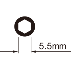 Combo Set of Spoke Tools Icetoolz 12C5 for 5.5mm (Hex) nipples