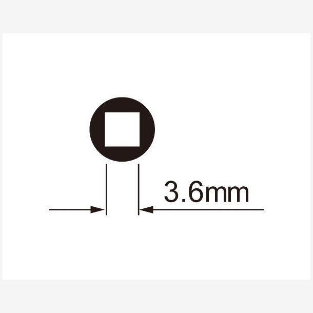 Spoke Tool Icetoolz 12D3 for 3.6mm (Square) Nipples with Ergonomic &amp; Interval marked Handle