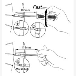 Spoke Tool Set IceToolz 12D5 for 3,6mm Square Nipples (12D3 + 12D7)