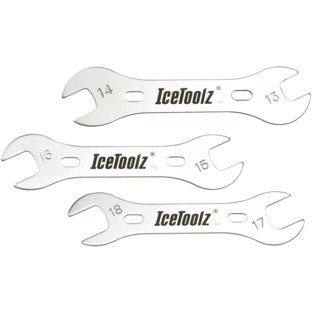 Set of cone wrenches IceToolz 37X3 (3 pieces)