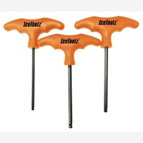 3-pcs T-Handle Ball and Hex Key Wrenches IceToolz 70TA