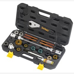 BB Tapping &amp; Head Tube Reaming &amp; Facing Set IceToolz Xpert E185