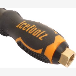 Compressor handle IceToolz with screw connection