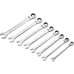 IceToolz Combination Ratchet Wrench Set 41B8 - black