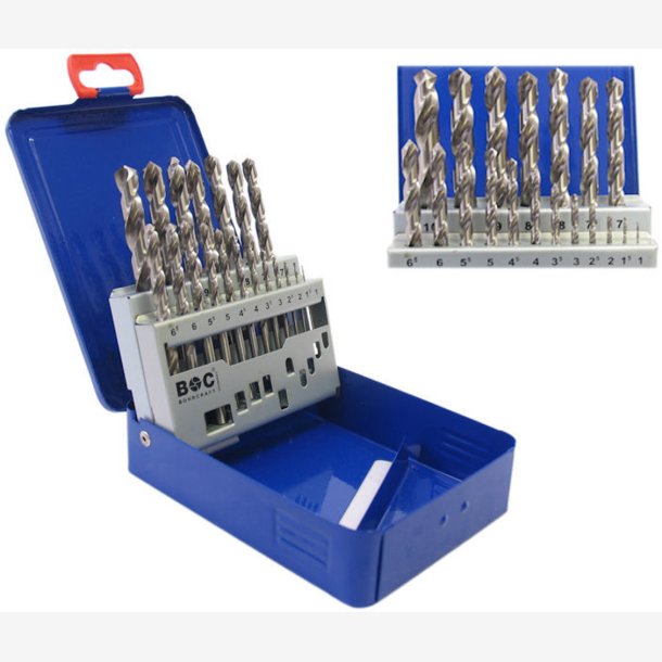 Drill set Bofix HSS 19-piece - 1 to 10mm